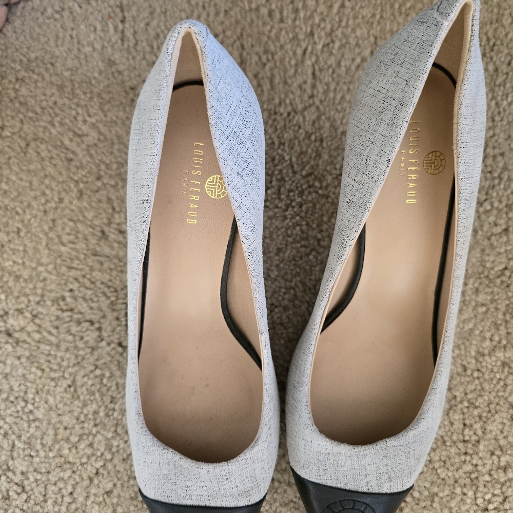 Louis Feraud pointed-toe pump. Size 9.5, EU 40